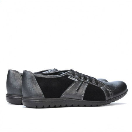 Herrensportschuhe 748 grau petrol kombiniert