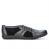 Herrensportschuhe 748 grau petrol kombiniert