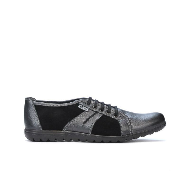 Herrensportschuhe 748 grau petrol kombiniert