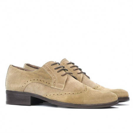 Freizeitschuhe Herren 783 Sand Velours