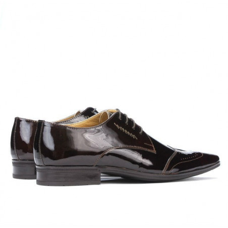 Elegante Herrenschuhe 792 Lack Bordeaux
