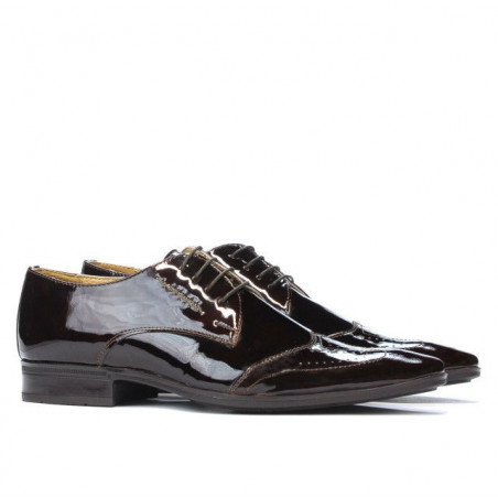 Elegante Herrenschuhe 792 Lack Bordeaux
