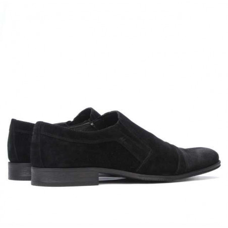 Elegante Herrenschuhe 796m schwarzes Velours