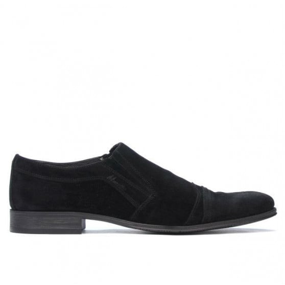Elegante Herrenschuhe 796m schwarzes Velours Elegante Herrenschuhe 796m schwarzes Velours