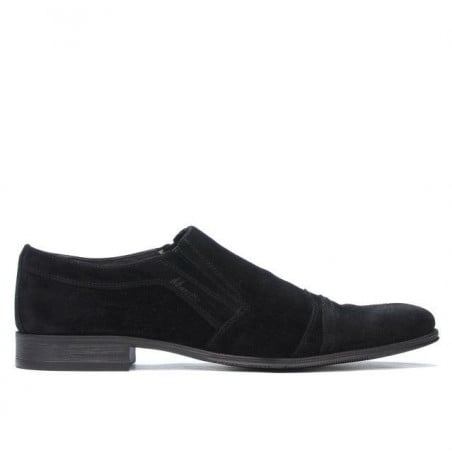 Elegante Herrenschuhe 796m schwarzes Velours