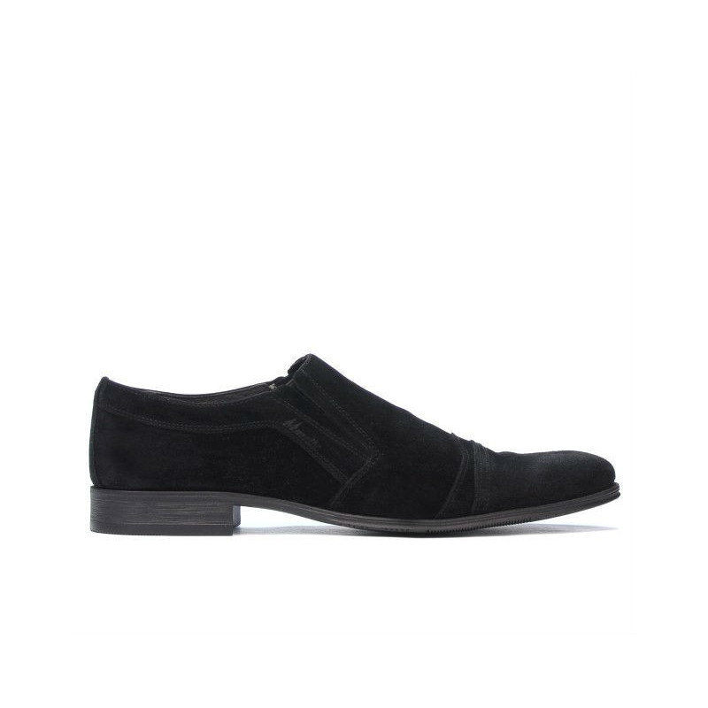 Elegante Herrenschuhe 796m schwarzes Velours