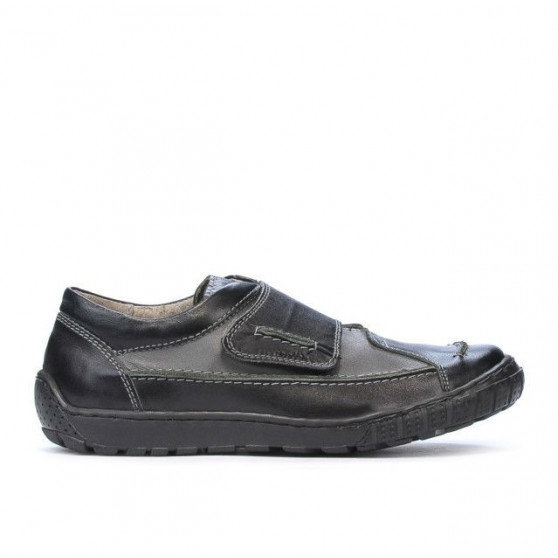 Kinderschuhe 107 schwarz+grau Kinderschuhe 107 schwarz+grau
