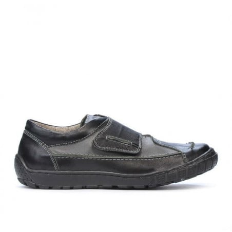 Kinderschuhe 107 schwarz+grau