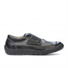 Kinderschuhe 107 schwarz+grau