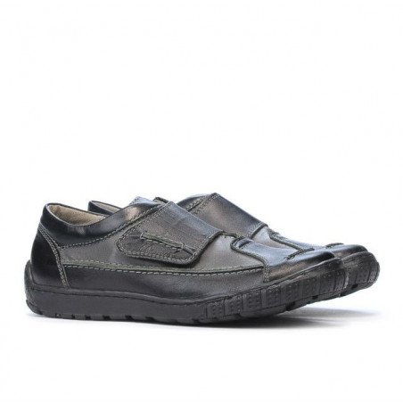 Kinderschuhe 107 schwarz+grau