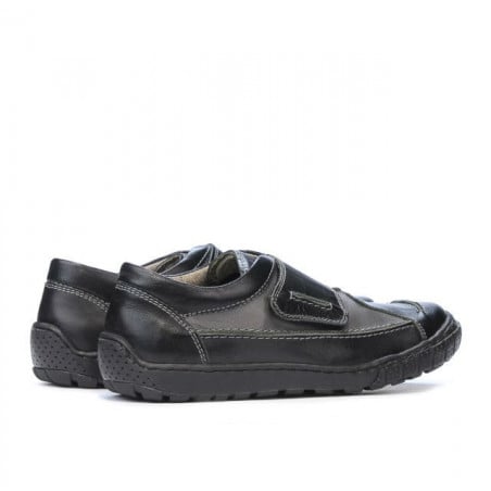 Kinderschuhe 107 schwarz+grau