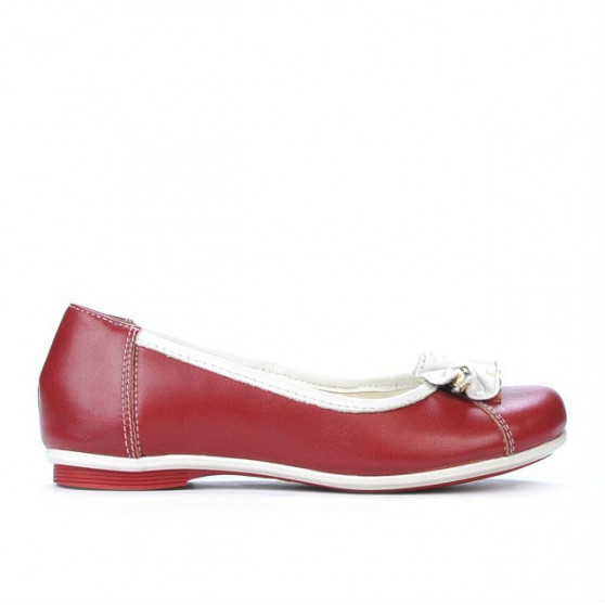 Kinderschuhe 129 rot+weiß