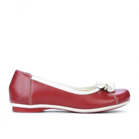 Kinderschuhe 129 rot+weiß