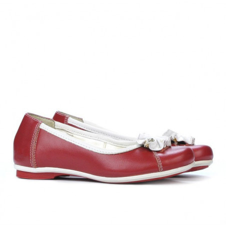 Kinderschuhe 129 rot+weiß