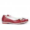 Kinderschuhe 129 rot+weiß