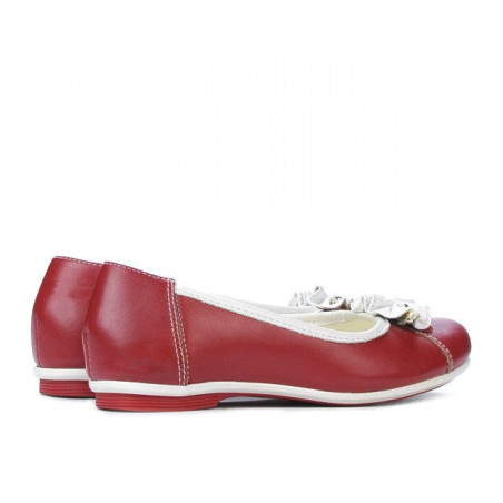 Kinderschuhe 129 rot+weiß