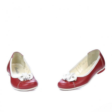 Kinderschuhe 129 rot+weiß