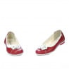 Kinderschuhe 129 rot+weiß