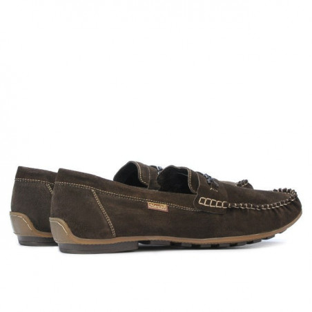 Herrenschuhe 737 Kaffee Veloursleder