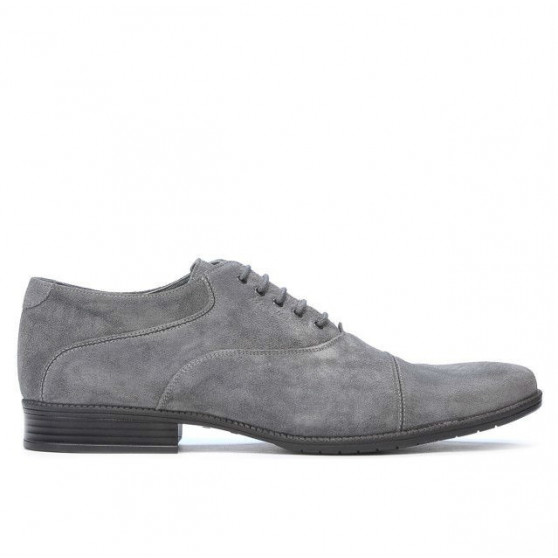 Freizeitschuhe / elegante Herrenschuhe 738 grau Veloursleder Freizeitschuhe / elegante Herrenschuhe 738 grau Veloursleder