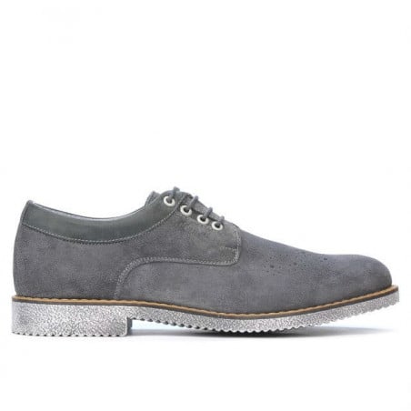 Herrenschuhe casual 739 anthrazit Velour