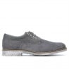 Herrenschuhe casual 739 anthrazit Velour