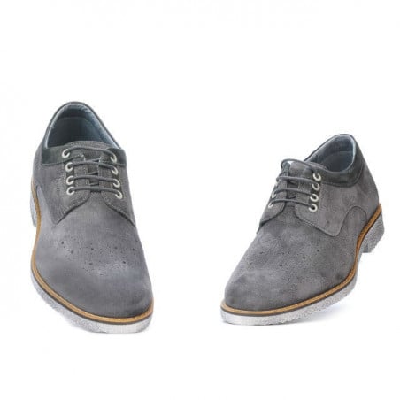 Herrenschuhe casual 739 anthrazit Velour