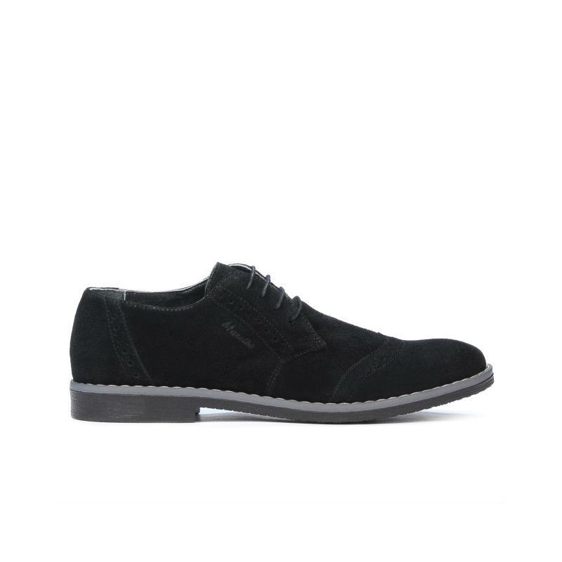 Freizeitschuhe / elegante Herrenschuhe 746 schwarz Velours