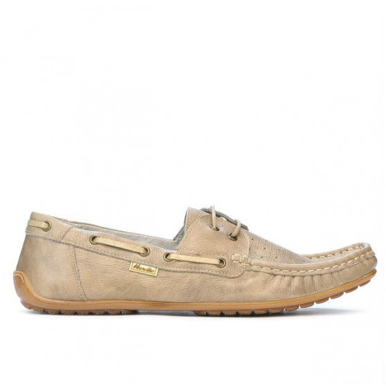 Herren-Mokassins 778p perforiert Sandfarbe Herren-Mokassins 778p perforiert Sandfarbe