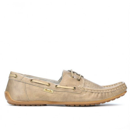 Herren-Mokassins 778p perforiert Sandfarbe