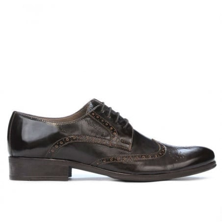 Freizeitschuhe Herren 783 Lack Kaffee