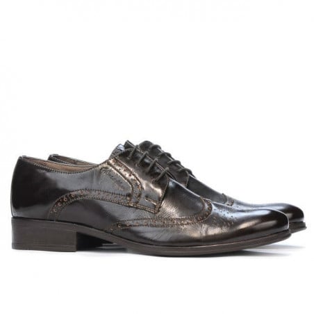 Freizeitschuhe Herren 783 Lack Kaffee