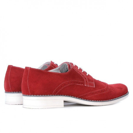 Herren Freizeitschuhe 783 rot Velours