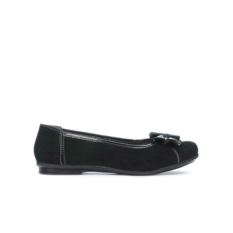 Kinderschuhe 129 schwarz Velours