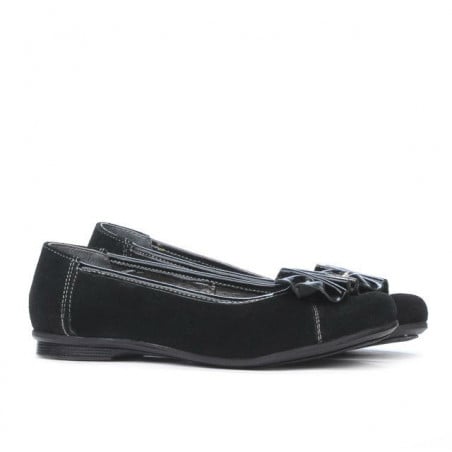Kinderschuhe 129 schwarz Velours