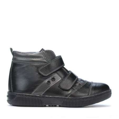 Kinderschuhe 3207-1 schwarz+grau
