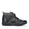 Kinderschuhe 3207-1 schwarz+grau
