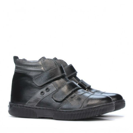 Kinderschuhe 3207-1 schwarz+grau