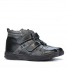 Kinderschuhe 3207-1 schwarz+grau