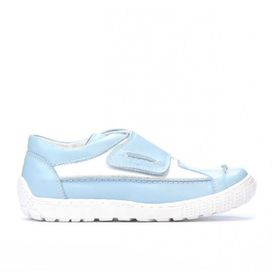 Kinderschuhe 107 blau+weiß