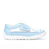 Kinderschuhe 107 blau+weiß