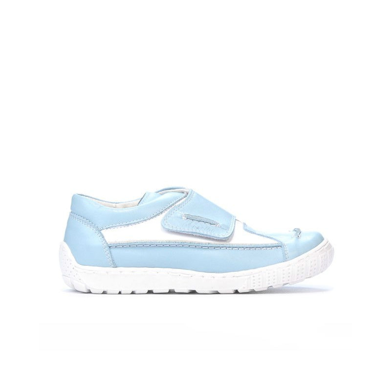Kinderschuhe 107 blau+weiß