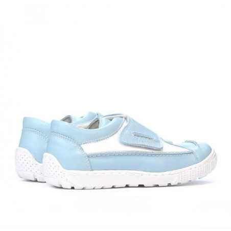 Kinderschuhe 107 blau+weiß