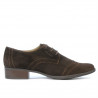Damen-Casual-Schuhe 691 Kaffee Velours