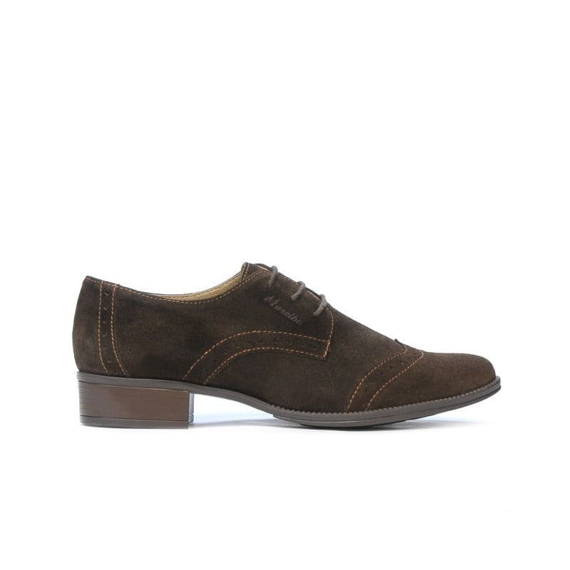 Damen-Casual-Schuhe 691 Kaffee Velours