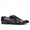 Elegante Schuhe 796m schwarz lack kombiniert