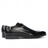 Elegante Schuhe 796m schwarz lack kombiniert