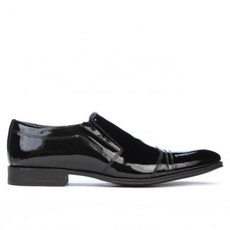 Elegante Herrenschuhe 796 schwarzer Lack
