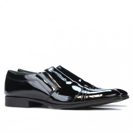 Elegante Herrenschuhe 796 schwarzer Lack