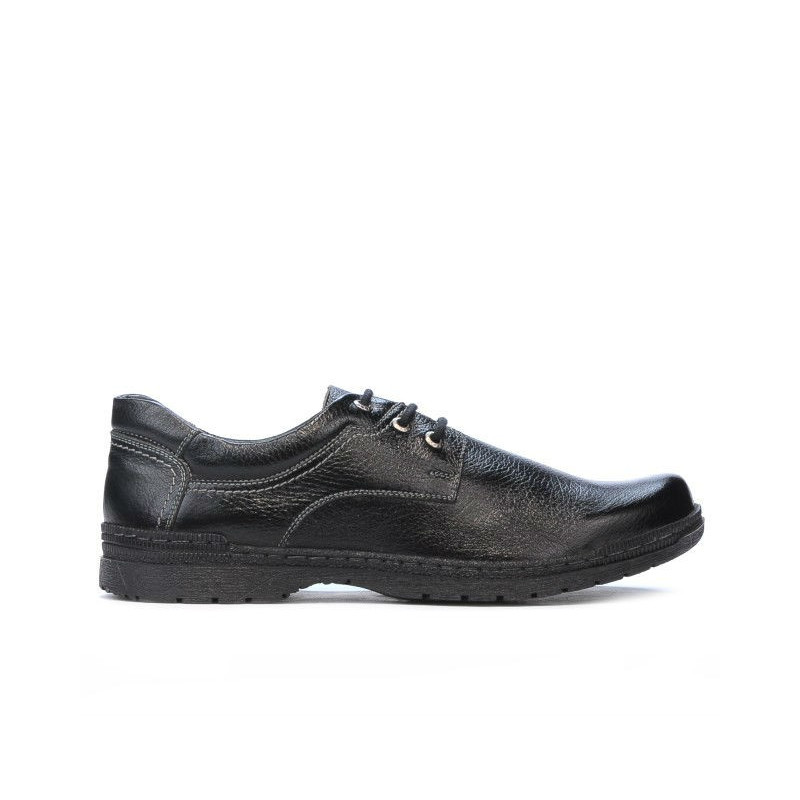 Herren Casual / Elegante Schuhe 752 schwarzes Leder